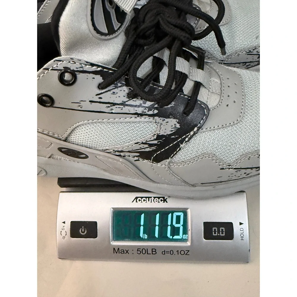 Heelys Roller Shoes Kids Youth 6 Grey Black Paint Splatter Sneakers with Tool
